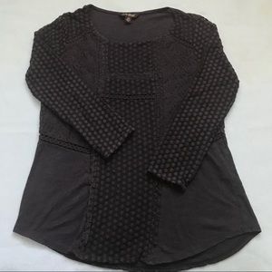 lucky brand shirt with lace